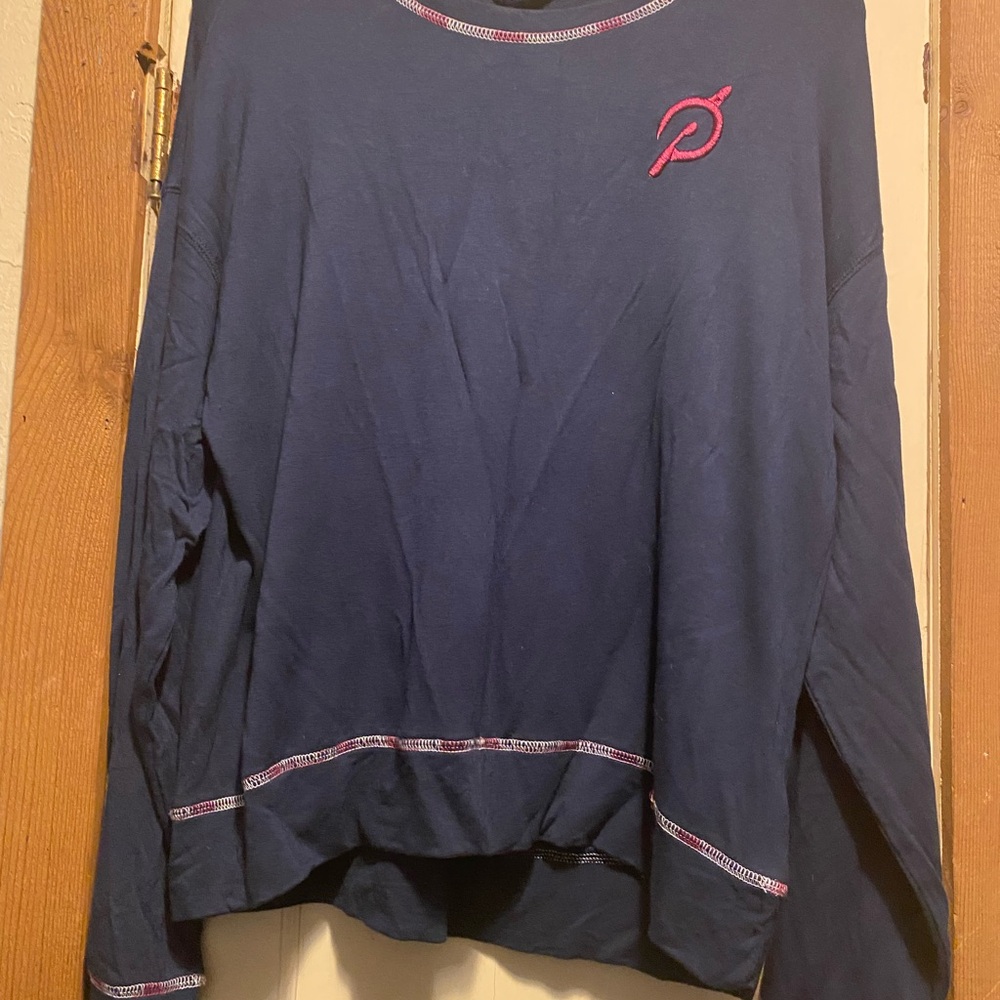 Peloton Navy Blue Shirt with Embroidered P